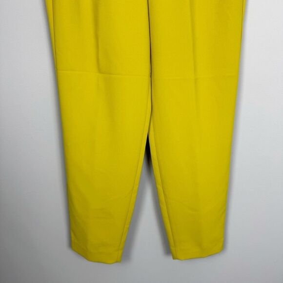 EXPRESS | Chartreuse Green Super High Rise Ankle Dress Pants Women’s Size 2 - Picture 5 of 11
